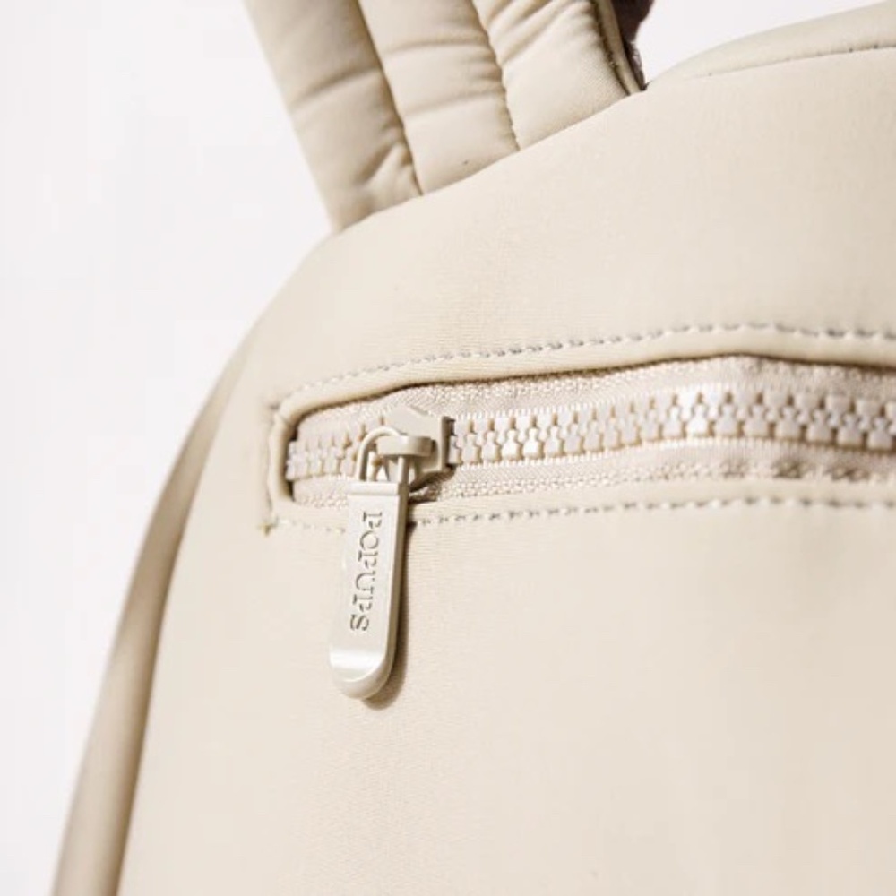 NWT Anthropologie Pops Ups Brand Taupe Everyday Backpack - Picture 4 of 10